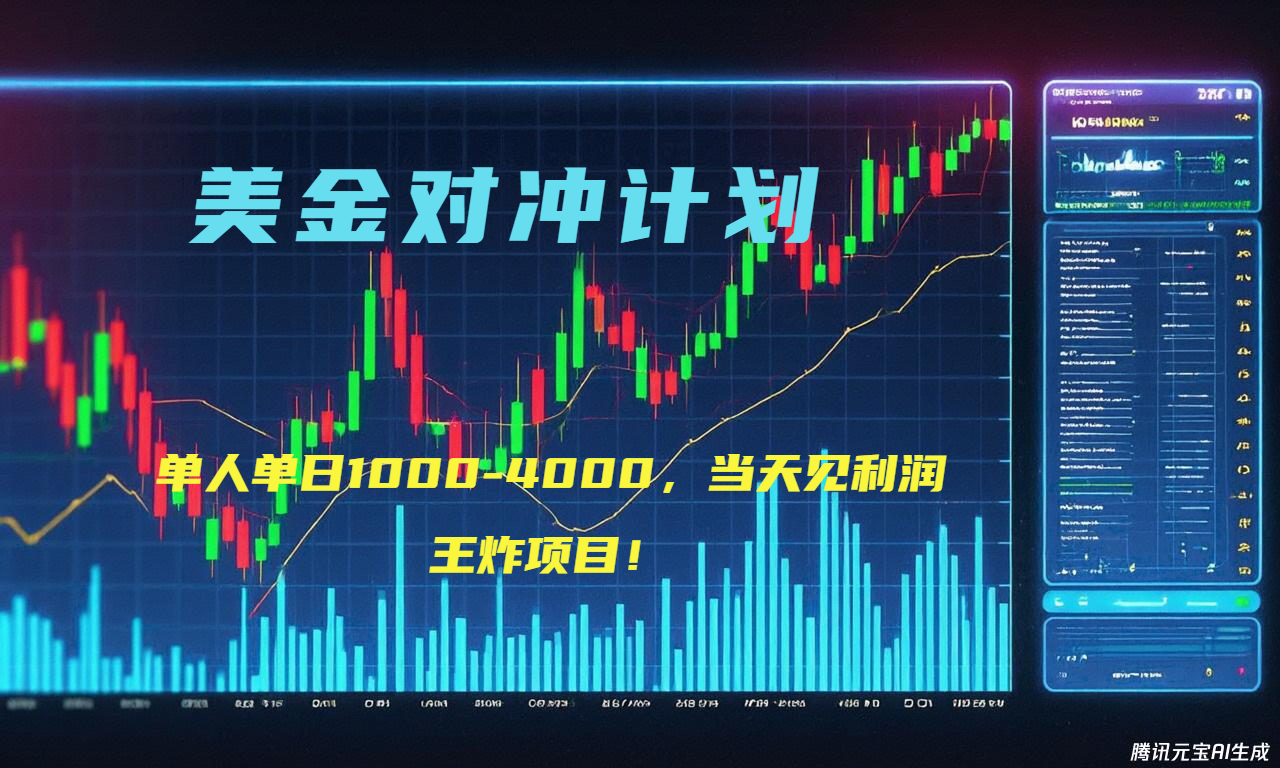 2025年最暴力项目“美金先登计划”最新最强对冲战法，每日实际收益1K-4K-智取云网创