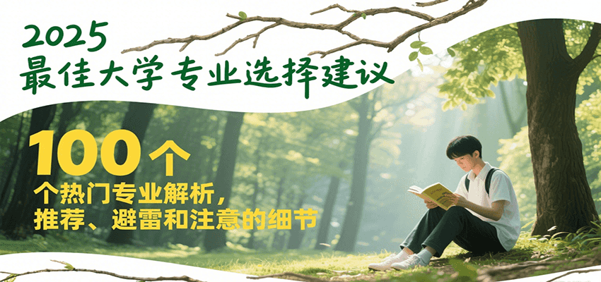 2025最佳大学专业选择建议，100个热门专业解析，推荐、避雷和注意的细节-智取云网创