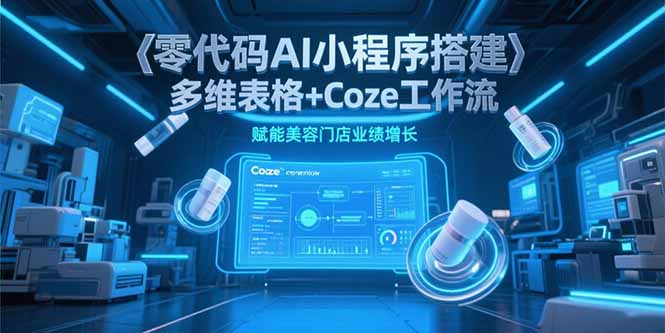 零代码AI小程序搭建，多维表格+Coze工作流，赋能美容门店业绩增长-智取云网创