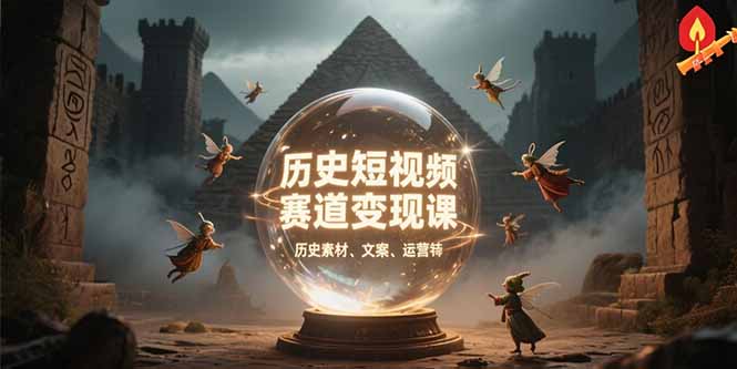 历史短视频赛道变现课，百集素材库应用，文案剪辑技巧，账号运营全案-智取云网创