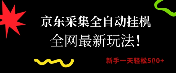 京东采集全自动挂G项目，全网最新玩法新手一天轻松5张【揭秘】-智取云网创
